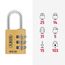 ABUS Zahlenschloss 165/30 - Vorhängeschloss aus Messing - mit individuell einstellbarem Zahlencode - Kofferschloss/Spindschloss - ABUS-Sicherheitslevel 3-2er Set