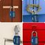 Diyife 2 Stück Combination Lock 4 Stellig Zahlenschloss, Wasserdicht Vorhängeschloss Robust und Sehr Stabil für Gartentore, Garagen, Zäune - 2 Pack Dunkelblau