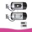 ELRO CDB25S-2 Außen Attrappe Kamera-Dummy Überwachungskamera mit LEDs-2 Pack