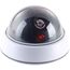 VisorTech Kamera Dummy: 4er-Set Dome-Überwachungskamera-Attrappen, durchsichtiger Kuppel, LED (Attrappe Kamera, Dummy Überwachungskamera außen, Überwachungskameras)
