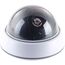 VisorTech Kamera Dummy: 4er-Set Dome-Überwachungskamera-Attrappen, durchsichtiger Kuppel, LED (Attrappe Kamera, Dummy Überwachungskamera außen, Überwachungskameras)