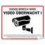 HAGEFOL® Aufkleber Videoüberwachung (15x12 cm - klein) mit DSGVO Hinweis, Luftkanalfolie: blasenfrei kleben, Kamera Warnhinweis für Überwachungskamera oder Kamera Attrappe