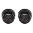 kwmobile 2X Dummy Kamera für Deckenunterbau - mit LED Licht - Dome Überwachungskamera Attrappe - täuschend echte Fake Security Camera in Schwarz