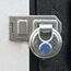 ABUS Diskus Vorhängeschloss 24IB/60 aus Edelstahl - mit 360° Rundumschutz - zur Sicherung bei starken Witterungseinflüssen - 05633 - ABUS-Sicherheitslevel 7 - Silber/Blau
