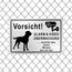 TAKULA Vorsicht Hund Schild, "ALARM & VIDEO ÜBERWACHUNG" 30 * 20cm, Videoüberwachung und Hunde, Mit Toter-Winkel-Warnung mit Klebehintergrund | 1 Stück