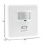 ChiliTec Bewegungsmelder 160° PIR Sensor einstellbar 3-Draht 230V 9m Reichweite Unterputz Wandmontage LED-geeignet Parallel-Schaltung Weiß
