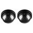 kwmobile 2X Dummy Kamera für Deckenunterbau - mit LED Licht - Dome Überwachungskamera Attrappe - täuschend echte Fake Security Camera in Schwarz