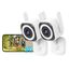 GUOANVISION 2K 5G Überwachungskamera Aussen/Innen, Kamera Überwachung Aussen, WLAN Camera Indoor/Outdoor, Babyphone mit App, Hundekamera, IP66 Wasserdicht, 2-Wege-Audio, Auto-Zoom, SD &Cloud-2Pack