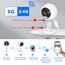 GUOANVISION 5G 2K Kamera Überwachung Aussen/Innen, Überwachungskamera Aussen WLAN Camera Indoor/Outdoor, Babyphone mit App, Hundekamera, IP66 Wasserdicht, 2-Wege-Audio, Auto-Zoom, SD &Cloud-1 Stück
