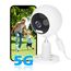 GUOANVISION 5G 2K Kamera Überwachung Aussen/Innen, Überwachungskamera Aussen WLAN Camera Indoor/Outdoor, Babyphone mit App, Hundekamera, IP66 Wasserdicht, 2-Wege-Audio, Auto-Zoom, SD &Cloud-1 Stück