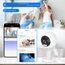 GUOANVISION 5G 2K Kamera Überwachung Aussen/Innen, Überwachungskamera Aussen WLAN Camera Indoor/Outdoor, Babyphone mit App, Hundekamera, IP66 Wasserdicht, 2-Wege-Audio, Auto-Zoom, SD &Cloud-1 Stück