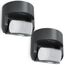 Oktaplex Bea 2er Set Bewegungsmelder Aussen IP65 schwenkbar 180° PIR-Sensor 12m Reichweite 230 V anthrazit Aufputz Bewegungssensor