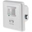 ChiliTec Bewegungsmelder 160° mit Akustiksensor 3-Draht 230V 9m Reichweite Unterputz Wandmontage Sensoren einstellbar LED-geeignet Parallel-Schaltung 4 Stück Weiß