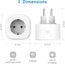 meross WLAN Steckdose, Smart Plug kompatibel mit Alexa, Apple HomeKit, Google Assistant und SmartThings, Timer und Fernbedienung (1)