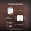 Aqara Dual Relais Modul T2, Rolladensteuerung Lichtschalter, Erfordert Aqara Zigbee 3.0 HUB, Trockenen Knoten Modus für Garagentore Heizkessel, Unterstützt Homekit,Google, Alexa, Matter over Bridge