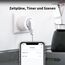 Aqara Zigbee Steckdose, Erfordert Aqara Hub, Smarte Steckdose mit Strommessung, Programmierung, Timer-Modus und Sprachsteuerung, Funktioniert mit HomeKit, Alexa, Google Assistant und SmartThings