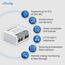 Shelly EM Mini Gen4, WLAN-betriebener Smart-Energiemesser bis zu 16A, Matter, Zigbee, Amperemeter, Voltmeter, Leistungsmessung, Fernsteuerung, Hausautomation, Kein Hub Erforderlich (2 Stück)