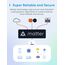 Meross Matter Smart Rolladenschalter WLAN 55x55mm, Smart Home Rolladensteuerung | Jalousieschalter, kompatibel mit Apple HomeKit, Alexa und Google Home(NEUTRALKABEL ERFORDERLICH)