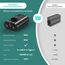 TAGEEBLU 500W Wechselrichter 12V auf 230V, spannungswandler 12v 230v mit 1 Steckdosen、Type-C 30W、USB-Schnellladung 25W、3 USB-Anschlüsse, LED-Anzeige, Laden von Handys, Laptops und Anderen Geräten