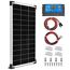 100W Solarpanel 12V Monokristallines Solarpanel-Kit 100 Watt Solarmodul mit 20 A Laderegler für netzunabhängige 12 Volt Energieladung für Wohnmobil, Boot, Wohnwagen, Haushalt