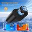 TAGEEBLU 300W Wechselrichter 12V auf 230V, spannungswandler 12v 230v mit 1 Steckdosen、Type-C 30W、USB-Schnellladung 25W、3 USB-Anschlüsse, LED-Anzeige, Laden von Handys, Laptops und Anderen Geräten