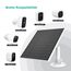 Solarpanel für Eufy Kamera, 5W Solarmodul für Eufy Kamera kompatibel mit Eufycam 3/3C/2/2 Pro/2C/2C Pro/E/E20/E40/L20/L40, Solarpanel für überwachungskamera Eufy mit USB-C Anschluss, Micro USB Adapter