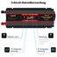 Seamuing 2000W Wechselrichter DC 12V auf AC 230V Spannungswandler 1 AC Steckdose & 2 USB Port Stromwandler mit Alligatorclip Zigarettenanzünder Stecker Power Inverter für Auto KFZ Wohnwagen LKW