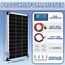 100W Solarpanel 12V Monokristallines Solarpanel-Kit 100 Watt Solarmodul mit 20 A Laderegler für netzunabhängige 12 Volt Energieladung für Wohnmobil, Boot, Wohnwagen, Haushalt