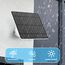 Weinsamkeit 5W Solarpanel für Überwachungskamera Aussen, Solarmodul Kompatibel mit Ring Spotlight Kamera Akku/Stick Up Cam Akku, Barrel Stecker zu USB-C Adapter, 4M Kabel, IP65 Wasserdichtes