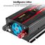 Seamuing 2000W Wechselrichter DC 12V auf AC 230V Spannungswandler 1 AC Steckdose & 2 USB Port Stromwandler mit Alligatorclip Zigarettenanzünder Stecker Power Inverter für Auto KFZ Wohnwagen LKW
