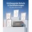 Renogy 1000W/2000W 12V zu 230V Reiner Sinus-Wechselrichter mit Netzvorrangschaltung, 12v auf 230v Spannungswandler mit 2 Europäische Steckdose für Haushaltsgeräten Wohnmobile, LKW, Boote, Camping