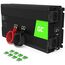 Green Cell® 1500W/3000W 24V auf 230V Reiner Sinus Volt kfz Spannungswandler Wechselrichter Konverter Pure Sine Wave Power Solar Inverter DC AC Umwandler Stromwandler Wohnwagen Auto Autoladegerät