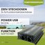 SOLARTRONICS Spannungswandler NM1500 12V 1500 Watt SCHWARZ - 3000 Watt Spitzenleistung - Wechselrichter 12v auf 230v - Blei- oder AGM-Batterie kompatibel - mit Schuko- & USB Anschluss