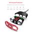 BESTEK Kfz-Ladegerät 12/24 V 150 W, 2 Zigarettenanzünder-Steckdosen & 2 USB-Anschlüsse, Kfz-Ladegerät für iPhone XS Max/iPhone X/8, iPad, Tablet, Smartphone (rot)