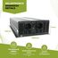 SOLARTRONICS Spannungswandler NM5000 12V 5000 Watt SCHWARZ - 10000 Watt Spitzenleistung - Wechselrichter 12 auf 230v - Blei- oder AGM-Batterie kompatibel - mit Schuko- & USB Anschluss