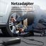 BGFOX 180W/15A KFZ Netzadapter, Spannungswandler 230V auf 12V, 220V Wechselrichter Adapter mit Zigarettenanzünder-Buchse für Kühlbox, Autostaubsauger, Autokühlschrank, Kompressor - Gebaut Kühllüfter
