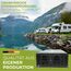 SOLARTRONICS Spannungswandler NM5000 12V 5000 Watt SCHWARZ - 10000 Watt Spitzenleistung - Wechselrichter 12 auf 230v - Blei- oder AGM-Batterie kompatibel - mit Schuko- & USB Anschluss