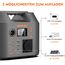SinKeu Tragbare Powerstation 296WH, Solar Generator mit 230V 300W Reine Sinuswelle AC Steckdose,12V DC,USB, TYP-C, LED-Licht, Stromspeicher Notstromaggregat Akku für Camping, Unterwegs,Stromausfälle
