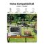 AFERIY 2400W Tragbare Powerstation, 2048Wh LiFePO4-Batterie, USV-APP, Schnellladung in 1,2 Std.13 Anschlüsse, Sinuswellen 230V, USV, APP, Mobile Stromversorgung für Outdoors Camping, Silbern Mit XT90
