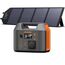 SinKeu Tragbare Powerstation 296 Wh mit 100 W Falt-Solarpanel, Solargenerator mit 230 V AC-Ausgang, 300 W Reine Sinuswelle, LED-Leuchte, Stromgenerator für Camping, Notstrom & Off-Grid
