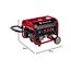 Einhell Stromerzeuger (Benzin) TC-PG 35/E5 (3100 W Maximalleistung, 2600 W max. Dauerleistung, 15 L Tank, 4-Takt-Motor, AVR-Funktion, 2x 230 V, Ölmangelsicherung, Überlastschutz)
