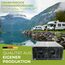 solartronics Spannungswandler Wechselrichter Intverter NM 2000-4000 Watt 12V zu 230V schwarz USB Schuko Garten Camping Wohnmobil (2000 Watt 12v - mit 5m Kabelfernbedienung)