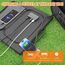 SinKeu Tragbare Powerstation 296 Wh mit 100 W Falt-Solarpanel, Solargenerator mit 230 V AC-Ausgang, 300 W Reine Sinuswelle, LED-Leuchte, Stromgenerator für Camping, Notstrom & Off-Grid