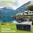 SOLARTRONICS Spannungswandler NM4000 12V 4000 Watt SCHWARZ - 8000 Watt Spitzenleistung - Wechselrichter 12v auf 230v - Blei- oder AGM-Batterie kompatibel - mit Schuko- & USB Anschluss