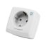 Homematic IP Schaltsteckdose, Smart Home, digitaler Zwischenstecker steuert Leuchten oder Elektrogeräte per App, Alexa & Google Home, Energie sparen, 157338A0