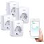 Tapo TP-Link Smart WLAN Steckdose P110 mit Energieverbrauchsmesser, Smart Home Alexa Steckdose, funktioniert mit Alexa, Google Home, Sprachsteuerung, Fernzugriff, Mini, 4 Pack