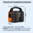 Tragbare Powerstation 99Wh,SBAOH 150W Solargenerator Akku mit AC/Auto Zigärettenänzünder/USB Ausgabe,Mobile stromgenerator für Reise/Camping/Outdoors/Emergency