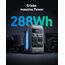 Anker SOLIX C300 DC Powerbank Powerstation + Schutztasche, 288Wh Akku für mehrere Geräte, LiFePO4 Akku, 300W Solargenerator, Für Camping, Reisen, Notfälle (Netzteil Nicht im Lieferumfang)