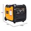 maXpeedingrods 5500 Watt Inverter Stromerzeuger mit Fernbedienung Notstromaggregat Hausversorgung Benzin Leise 4 Takt Generator 7,4 PS für Garten Bauindustrie Baustelle mit USB 230 V Steckdosen