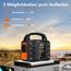 Tragbare Powerstation 99Wh,SBAOH 150W Solargenerator Akku mit AC/Auto Zigärettenänzünder/USB Ausgabe,Mobile stromgenerator für Reise/Camping/Outdoors/Emergency
